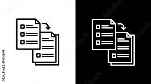 Data Backup  White Icon Set Design