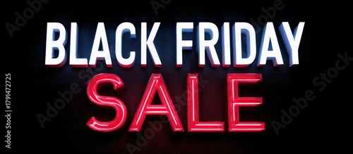 Black Friday Sale Neon Sign.
