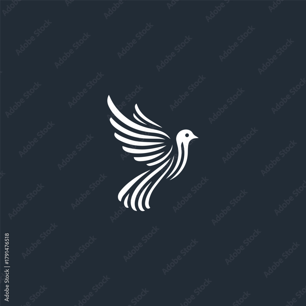 Obraz premium Bird logo icon design template vector illustration