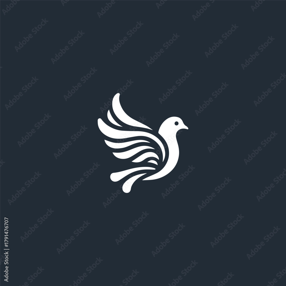 Obraz premium Bird logo icon design template vector illustration