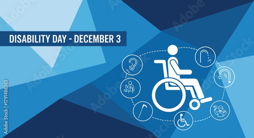 International Day of Persons with Disabilities Awareness Banner.