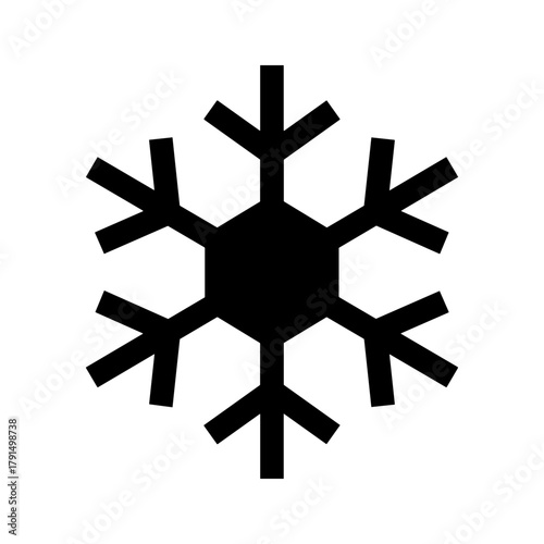 Black snowflake icon