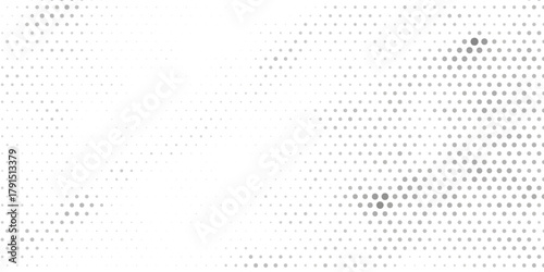 Halftone pattern effect blackand white background.