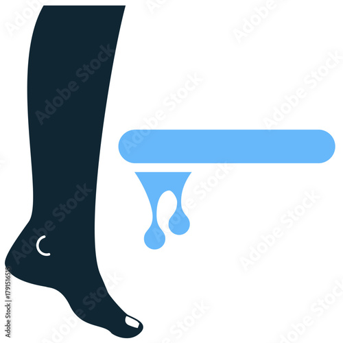 Waxing Icon Vector Ideal for hair removal services, beauty salons, grooming product packaging, and cosmetic treatment graphics.