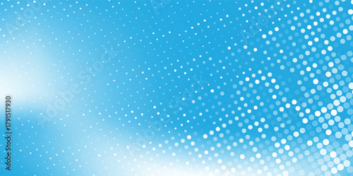 Creative Digital Blue Vector Gradient Blue Color Halftone Background Staggered Dots Pattern modern dotted. creative digital graphic background