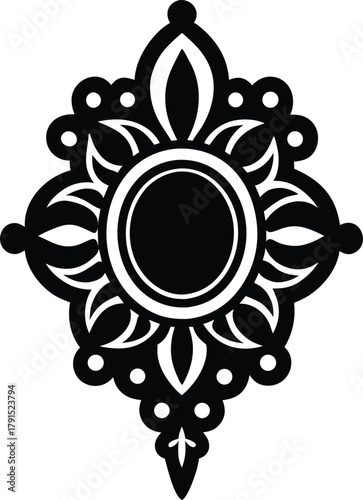 Elegant antique gold brooch with intricate detailing