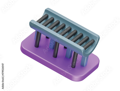 factory conveyor icon 3d illustration render