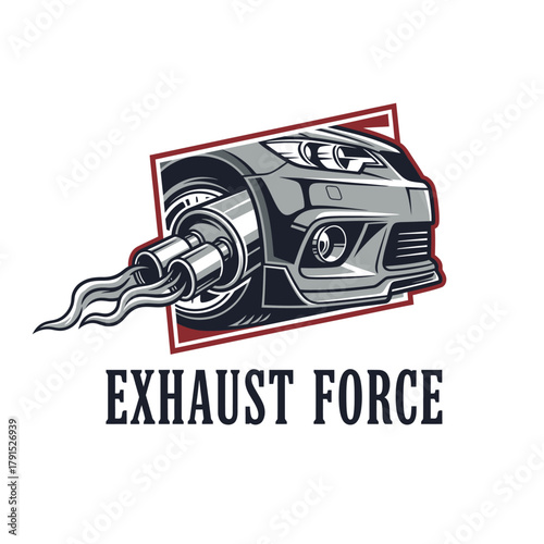 High Performance Car Exhaust Racing Logo