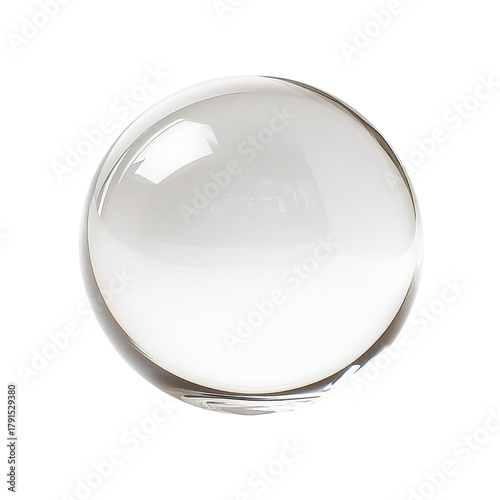 Fotografía crystal ball isolated on white