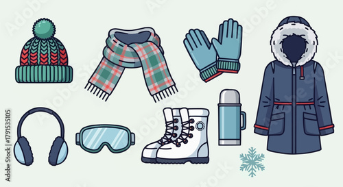 Winter Gear Collection - Essential Accessories for Cold Weather Adventures.