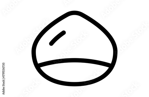 栗のシンプルなベクターアイコン