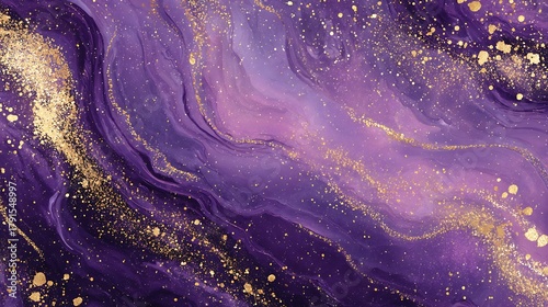 gold and purple background