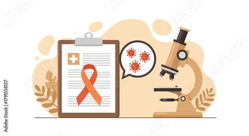 HIV/AIDS Research and Diagnosis Concept