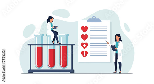 Medical Checkup and Blood Test Concept