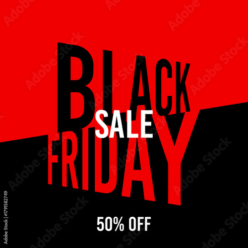 Black friday sale 50% off fifty percent off, 50%off, price, november, discount.