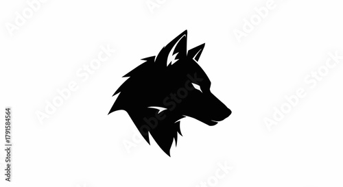 Wolf head silhouette