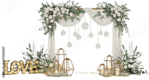 Wedding reception in the garden