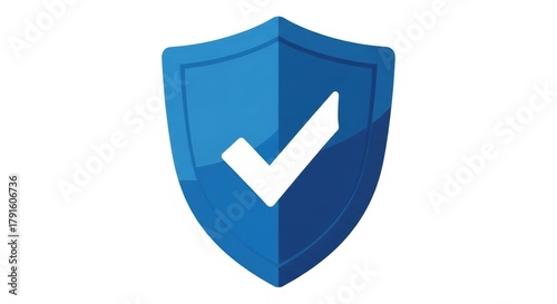Free Download Blue Shield with White Check Mark, Security, Protection, Verified - GFXLoad
