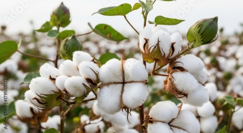 Cotton Field Harvest Ready, Boll, Plant, Agriculture