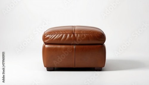 brown leather armchair