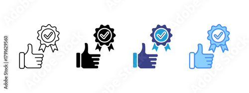 Done icon set multiple style collection