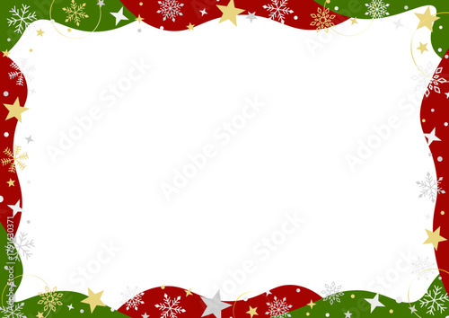 お洒落なクリスマスのフレーム