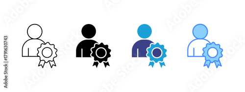 Capability icon set multiple style collection