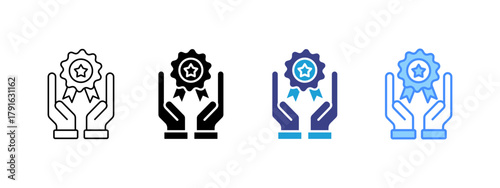 Win icon set multiple style collection