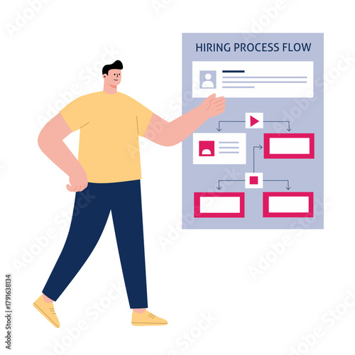 assessing new employee interviews Illustration