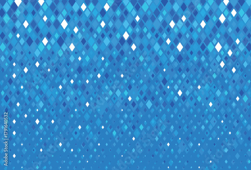 背景素材 青色 水色 キラキラ グラデーション 輝き 菱形パターン 斜めバックグラウンド