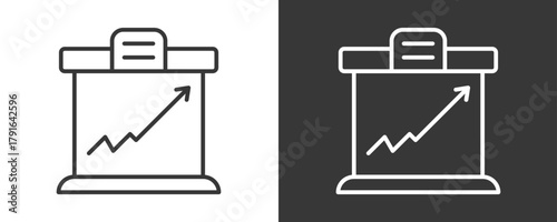 Stock Icon Set Vector Collection Isolated In Black And White