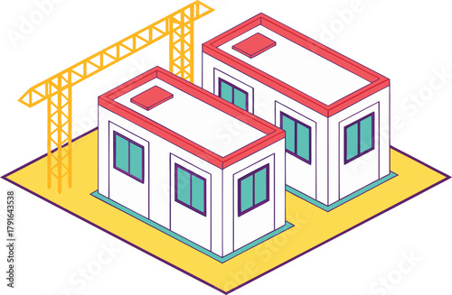 Construction Tools Vector Illustration. Building Equipment Outline Set. Construction Industry Icon Pack. Heavy Machinery Vector Design. Engineering and Construction Elements. Construction Site Tools