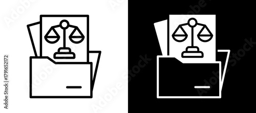 Legal Services whiteblack icon