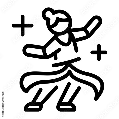 This Bollywood dance icon is suitable for India Culture.