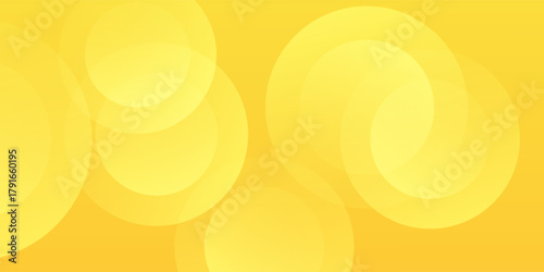 Bright Yellow Abstract Bokeh Background With Circular Light Orbs And Warm Glow