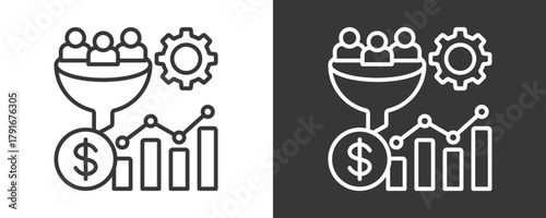 Optimization Icon Set Vector Collection Isolated In Black And White