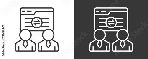 Visitors Icon Set Vector Collection Isolated In Black And White
