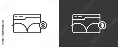 Bounce Rate Icon Set Vector Collection Isolated In Black And White
