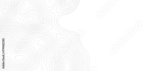 Modern abstract topography map design White background. geometric topographic world grid wave Topographic map geographic line texture.	