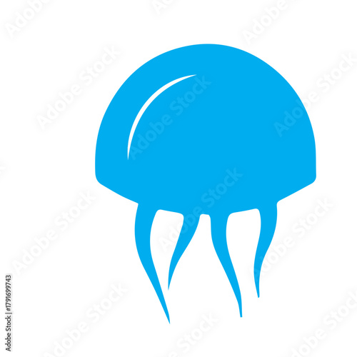 Black Stylized Seahorse Icon