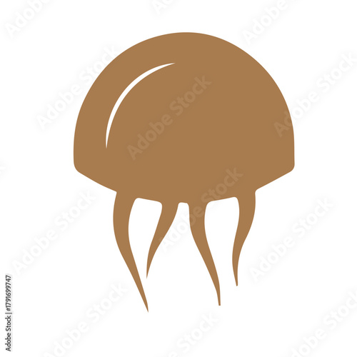 Black Stylized Seahorse Icon