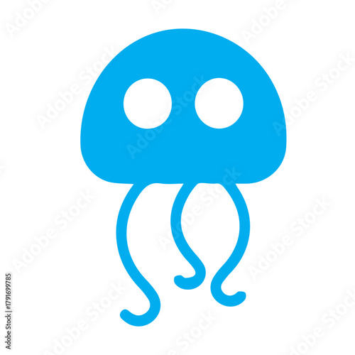 Black Stylized Seahorse Icon