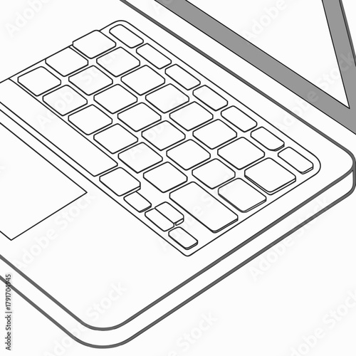 Laptop keyboard with trackpad