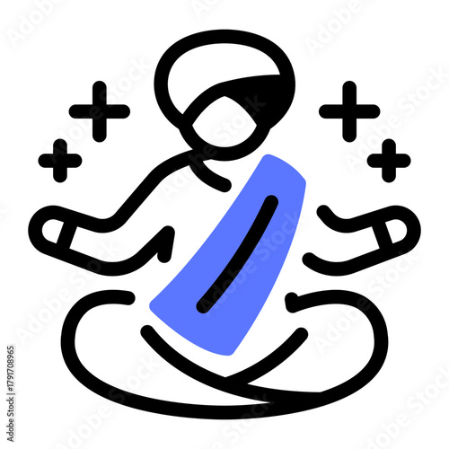 This Yoga icon is suitable for India Culture.