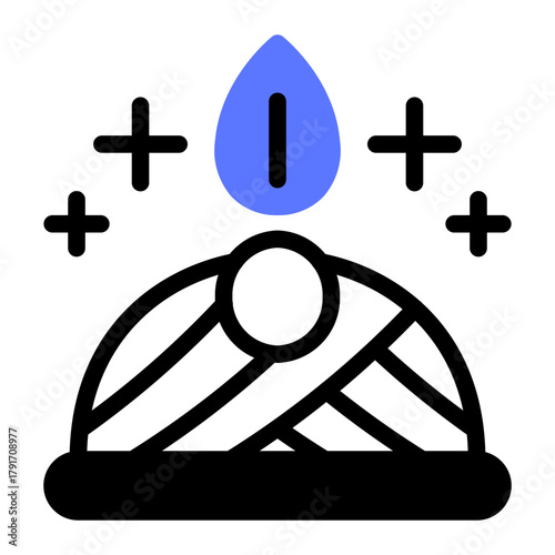 This Turban Hat icon is suitable for India Culture.
