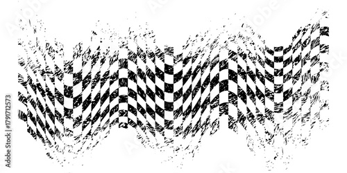 Black and white checkered pattern, Checkerboard seamless pattern