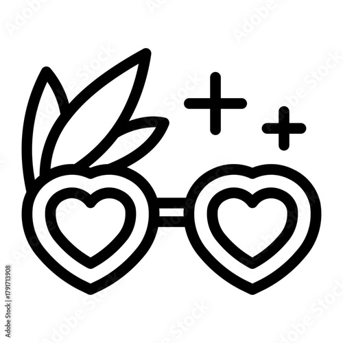 This Sunglasses icon is suitable for Mardi Gras.