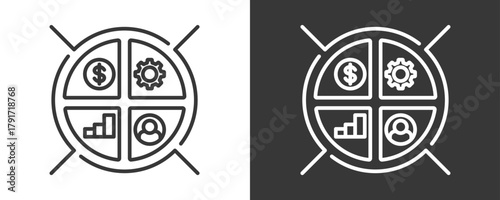 Scorecard Icon Set Vector Collection Isolated In Black And White