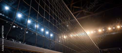 volleyball net indoor banner concept background