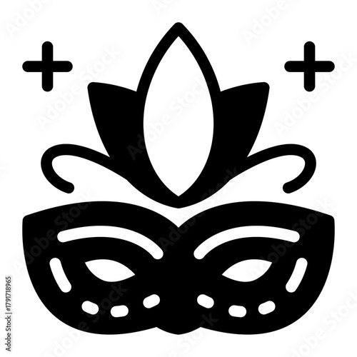 This Carnival mask_1 icon is suitable for Mardi Gras.